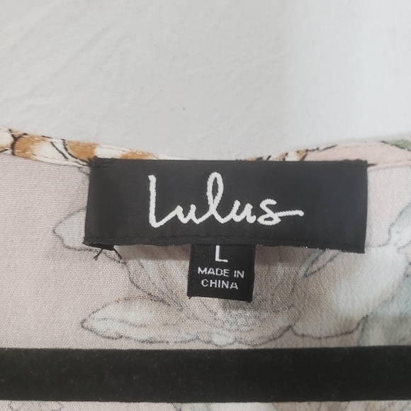 Lulus Best in Bloom Blush Floral Print Wrap Dress Size Large - Picture 7 of 13